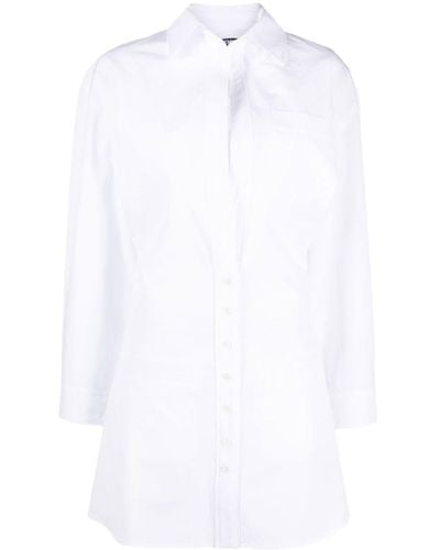 Jacquemus La Robe Baunhilha Layered Shirt Dress - White