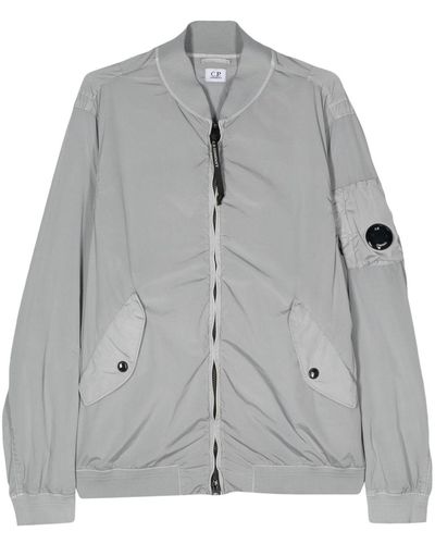 C.P. Company Lens-detail Bomber Jacket - Grey