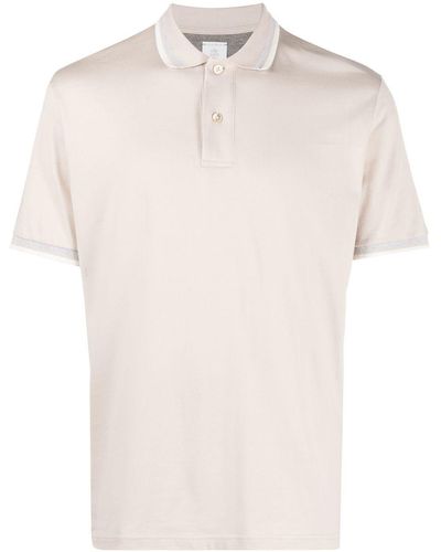 Eleventy Short-sleeved Polo Shirt - White