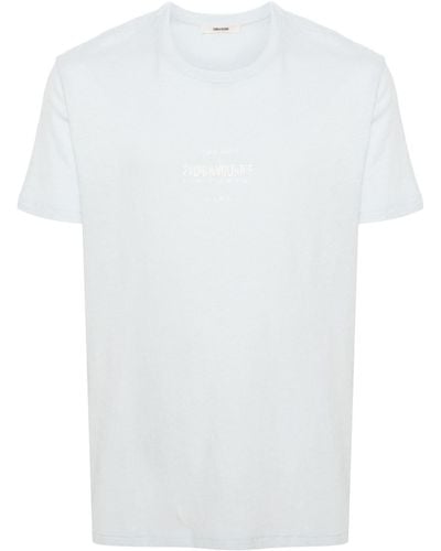Zadig & Voltaire Jetty T-shirt Van Katoenblend - Wit