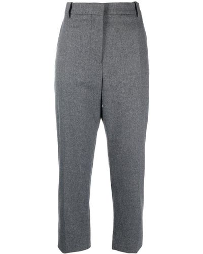Marni Cropped Tailored Pants - Grey