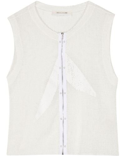 1017 ALYX 9SM Open-knit Cotton Top - White