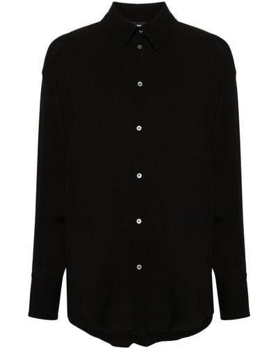 Fabiana Filippi Buttoned Crepe Shirt - Black
