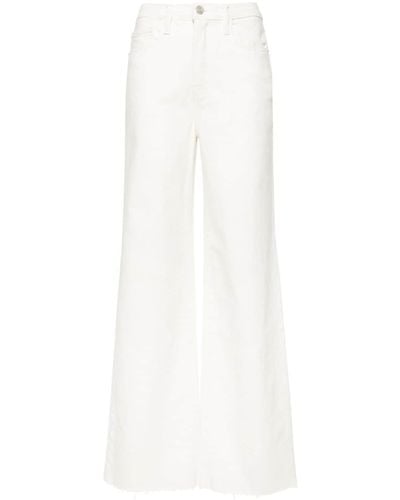 FRAME Le Jane Wide-leg Trousers - White