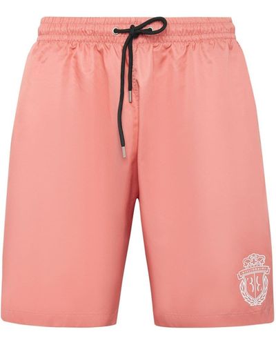 Billionaire Logo-print Swim Shorts - Pink