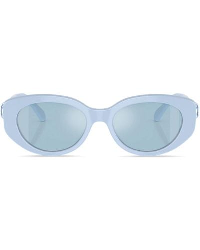 Swarovski Crystal-embellished Cat-eye Frame Sunglasses - Blue