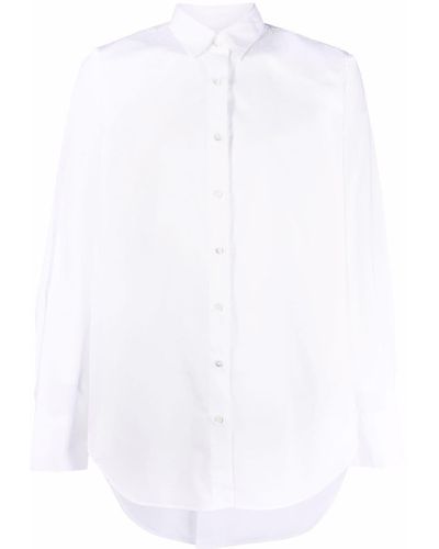 Closed Plain Long-sleeve Shirt - White