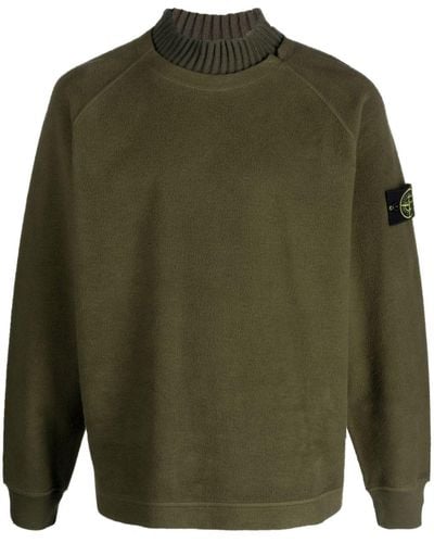 Stone Island Sweater Met Ronde Hals - Groen