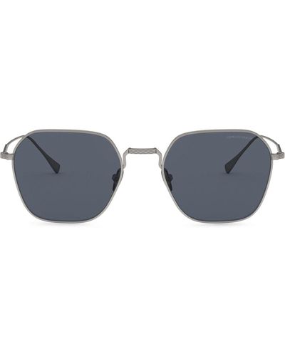 Giorgio Armani Square-frame Tinted Sunglasses - Blue