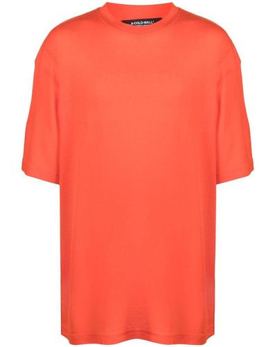 A_COLD_WALL* Camiseta Artisan con cuello redondo - Naranja