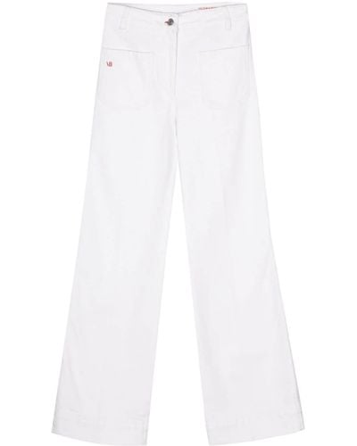 Victoria Beckham Alina High-rise Flared Jeans - White