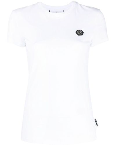 Philipp Plein Sexy Pure Stretch-cotton T-shirt - White