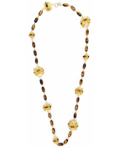 Swarovski Somnia Beaded Necklace - Brown