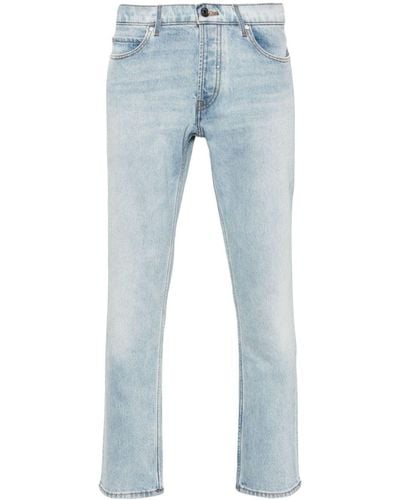HUGO Slim-Leg Cotton-Blend Jeans - Blue