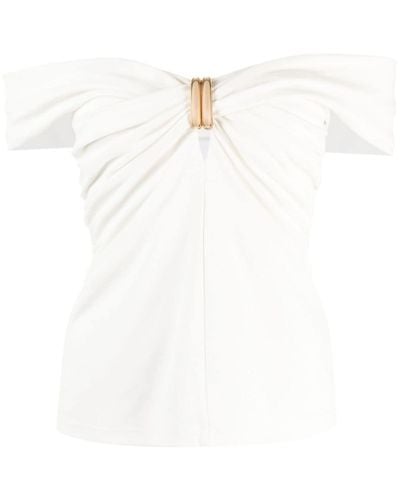 Acler Alberton Off-shoulder Top - White