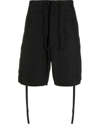 Maharishi Drawstring-waistband Shorts - Black