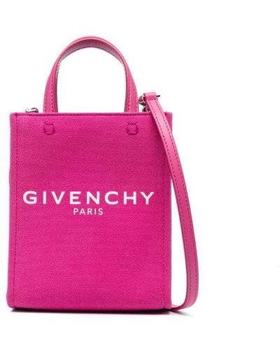Givenchy G-tote Shopper Met Logoprint - Roze