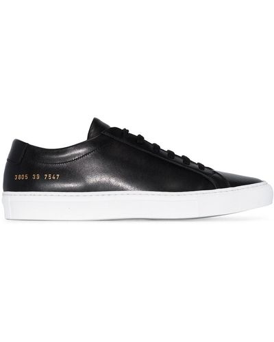 Common Projects Zapatillas bajas con efecto granulado - Negro