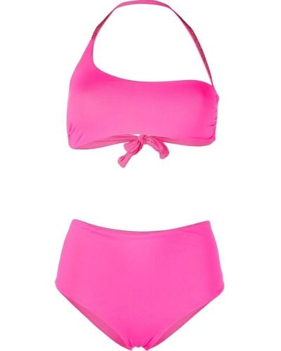 Fisico Crystal-embellished Detail Bikini Set - Pink