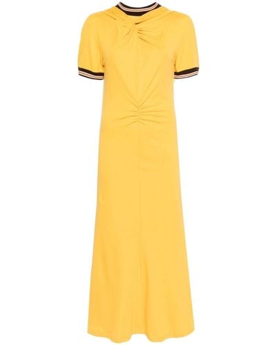 Wales Bonner Wing Logo-embroidered Dress - Yellow