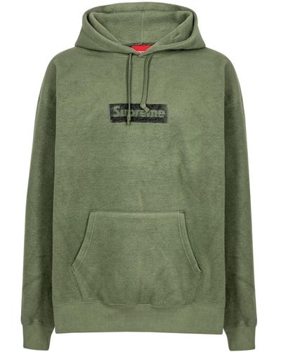 Supreme Inside Out Box Logo "light Olive" Hoodie - Green
