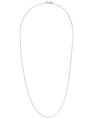 Tom Wood Sterling Silver Curb-chain Necklace - White