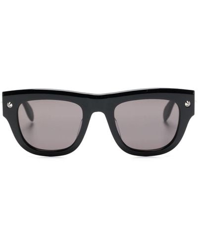Alexander McQueen Gafas de sol con montura cuadrada - Negro