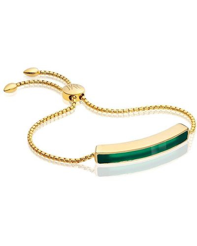 Monica Vinader Baja Green Onyx Bracelet
