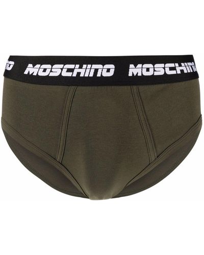 Moschino ロゴ ブリーフ - グリーン