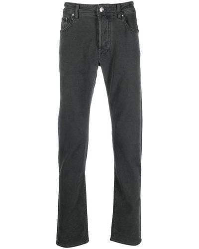Jacob Cohen Mid-rise Straight-leg Jeans - Grey