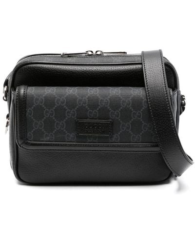 Gucci Petit sac à bandoulière à logo GG - Noir