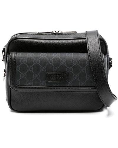 Gucci Small Gg Crossbody Bag - Black