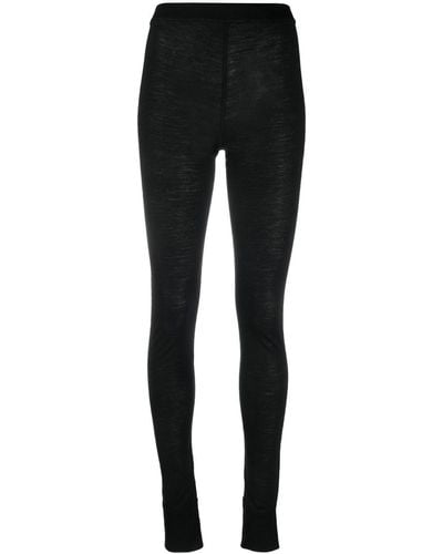 Jil Sander Logo-print leggings - Black