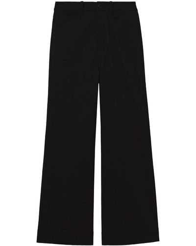 Proenza Schouler High-waisted Cropped Trousers - ブラック