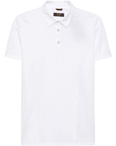 Moorer Klassisches Poloshirt - Weiß