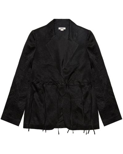 Jason Wu シルク シングルジャケット - ブラック