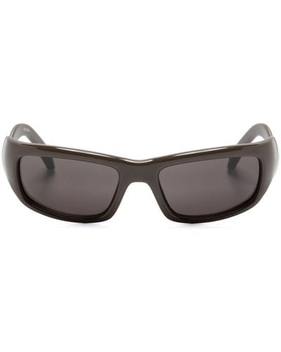 Balenciaga Hamptons Rectangle-frame Sunglasses - Gray