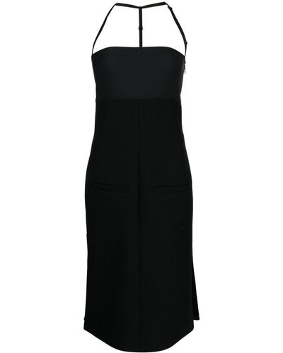 Courreges Bigout Halterneck Midi Dress - ブラック