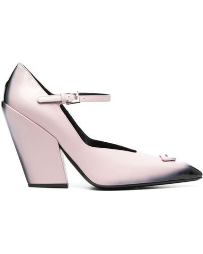 Prada Pointed Mary Jane Court Shoes - Pink