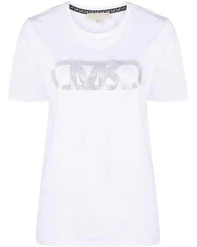 MICHAEL Michael Kors T-shirt Met Logo Van Stras - Wit