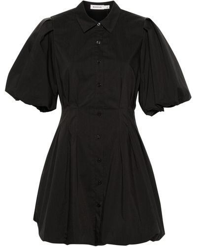 Jonathan Simkhai Signature Cleo Shirt Minidress - Black