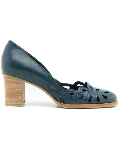Sarah Chofakian leather pumps - Blue