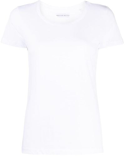 Madison Maison Short-sleeved Cotton-jersey T-shirt - White