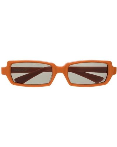 Undercover Sonnenbrille mit eckigem Gestell - Orange