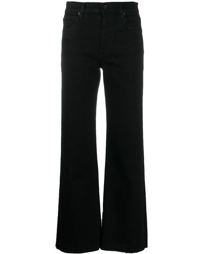 SLVRLAKE Denim High Rise Flared Leg Jeans - Black