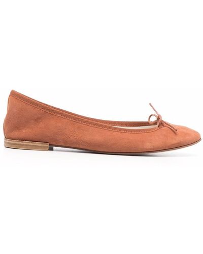 Repetto Bow Detail Ballerina Shoes - Brown