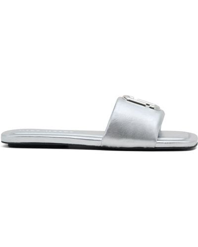 Marc Jacobs The J Marc Metallic Sandals - White