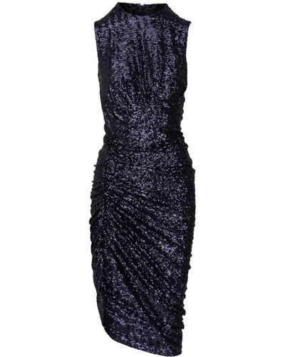Michael Kors Sequin-embellished Midi Dress - Blauw