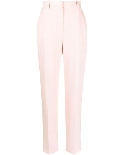 Alexander McQueen High Waist Tailored Trousers - Pink