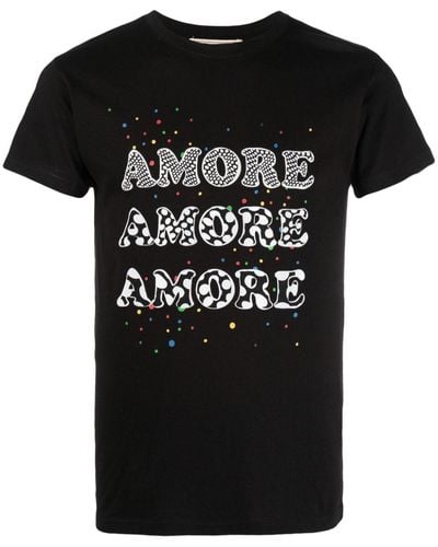 ALESSANDRO ENRIQUEZ Camiseta con estampado Amore - Negro